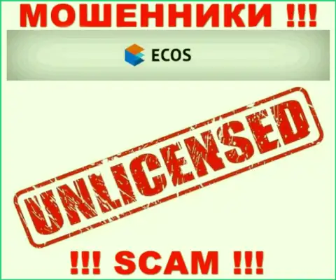 Инфы о лицензии конторы ECOS на ее официальном веб-сайте НЕ ПРИВЕДЕНО