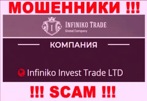 Infiniko Invest Trade LTD - это юридическое лицо разводил Infiniko Trade