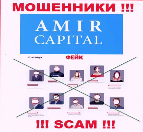 Аферисты Амир Капитал безнаказанно воруют денежные средства, потому что на портале представили фейковое начальство
