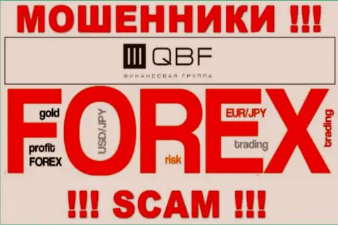Будьте очень бдительны, вид работы QBF, Forex - это кидалово !!!