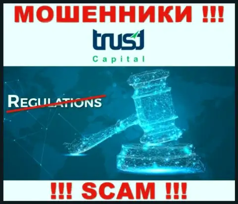 Trust Capital S.A.L. - явно ВОРЮГИ !!! Компания не имеет регулятора и лицензии на работу