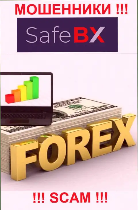 SafeBX Com это ШУЛЕРА, вид деятельности которых - ФОРЕКС
