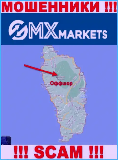 Не доверяйте мошенникам GMXMarkets Com, т.к. они пустили корни в оффшоре: Dominica