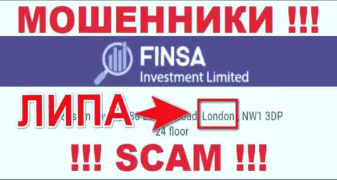 FinsaInvestment Limited - это МАХИНАТОРЫ, дурачащие доверчивых клиентов, офшорная юрисдикция у компании ложная