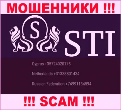 С какого номера телефона Вас будут обманывать звонари из StockTradeInvest неведомо, будьте осторожны
