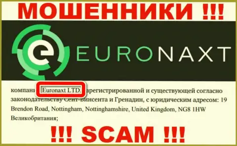 EuroNaxt Com принадлежит конторе - ЕвроНакст Лтд