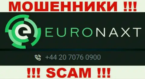 С какого именно номера телефона Вас будут обманывать трезвонщики из организации EuroNax неведомо, будьте очень осторожны