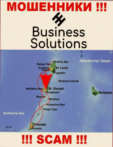 Business Solutions специально зарегистрированы в оффшоре на территории Kingstown St Vincent & the Grenadines - это ВОРЫ !!!