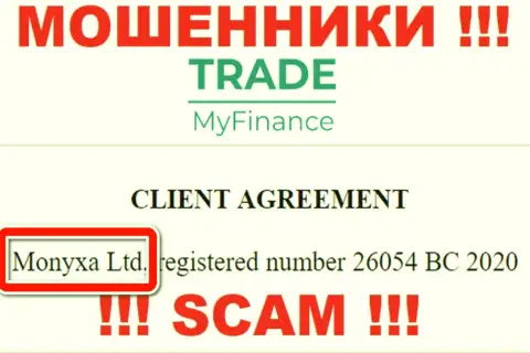 Вы не сохраните свои вложения имея дело с организацией TradeMy Finance, даже если у них есть юридическое лицо Monyxa Ltd