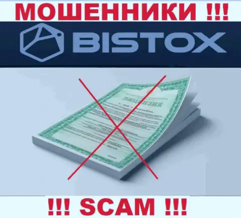 Bistox Holding OU - организация, не имеющая лицензии на осуществление деятельности