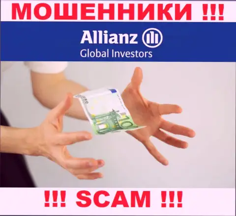 В дилинговом центре AllianzGlobalInvestors требуют оплатить дополнительно процент за возврат денежных вложений - не делайте этого