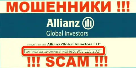 Allianz Global Investors - ОБМАНЩИКИ !!! Регистрационный номер конторы - 905 LLC 2021