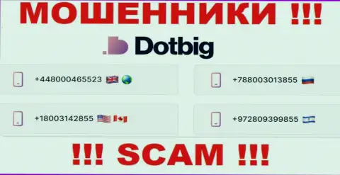 ОСТОРОЖНО !!! Неизвестно с какого именно номера могут позвонить мошенники из компании DotBig Com