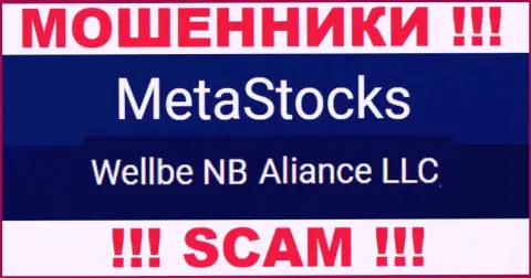 Юр. лицо разводил MetaStocks - это Wellbe NB Aliance LLC