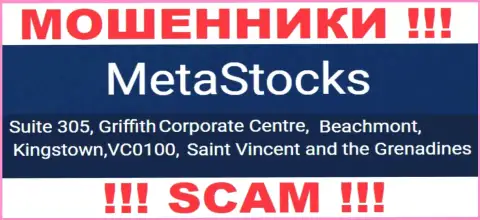 На официальном информационном сервисе MetaStocks Co Uk показан юридический адрес указанной конторе - Suite 305, Griffith Corporate Centre, Beachmont, Kingstown, VC0100, Saint Vincent and the Grenadines (оффшор)