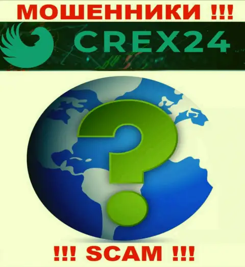 Crex24 на своем сервисе не предоставили данные о официальном адресе регистрации - жульничают