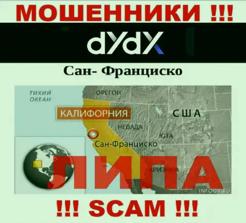 dYdX - это ОБМАНЩИКИ !!! Размещают фейковую информацию касательно их юрисдикции