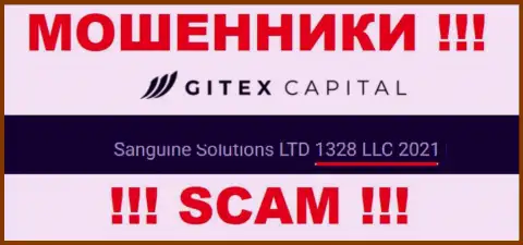 Номер регистрации компании Gitex Capital - 1328LLC2021