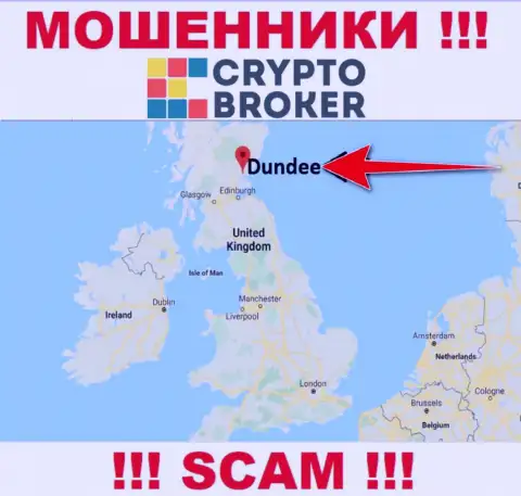 Крипто-Брокер Ком свободно обманывают, так как пустили корни на территории - Dundee, Scotland