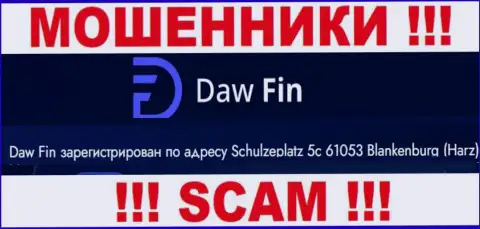Daw Fin предоставляют клиентам фейковую информацию о офшорной юрисдикции