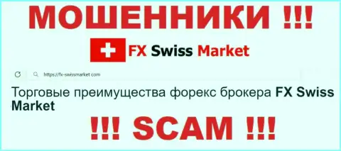 Вид деятельности FX-SwissMarket Com: Forex - хороший заработок для internet-мошенников