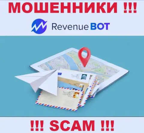 Мошенники Rev-Bot не показывают адрес компании - это МОШЕННИКИ !