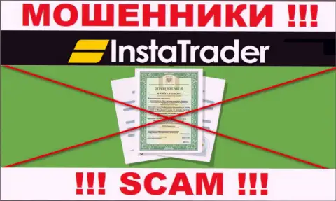 У мошенников Insta Trader на информационном сервисе не размещен номер лицензии организации !!! Будьте крайне внимательны
