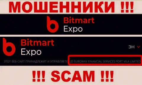 Информация о юридическом лице кидал Bitmart Expo