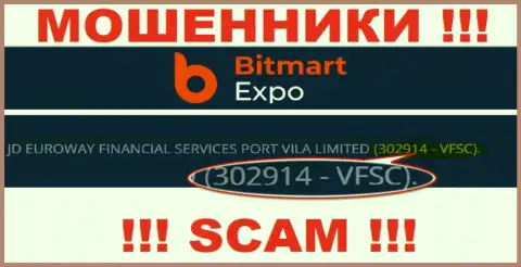 302914 - VFSC - это рег. номер Bitmart Expo, который показан на официальном информационном сервисе конторы