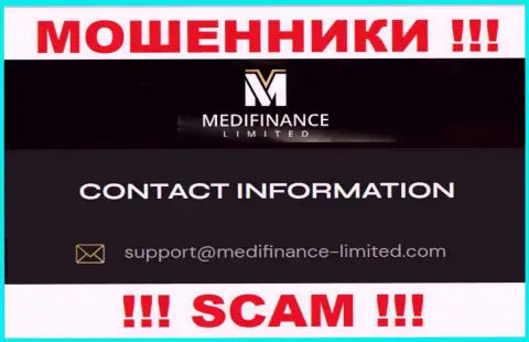 Е-майл internet мошенников Medi Finance Limited - сведения с web-портала конторы