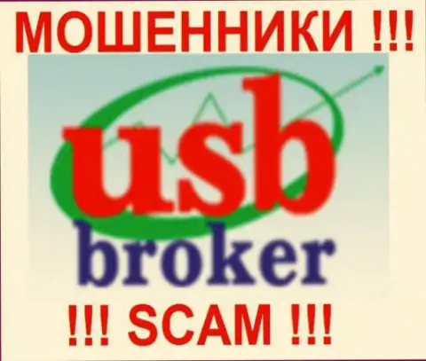 Лого преступной ФОРЕКС брокерской организации ЮСБ Брокер